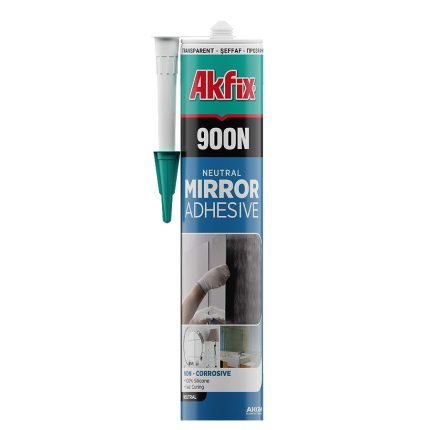 СИЛИКОН ЗА ЛЕПЕНЕ НА ОГЛЕДАЛА БЕЗЦВЕТЕН 900N AKFIX 310 мл