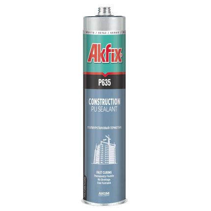 ПОЛИУРЕТАНОВО ЛЕПИЛО-УПЛЪТНИТЕЛ ЧЕРЕН P635 AKFIX 310МЛ