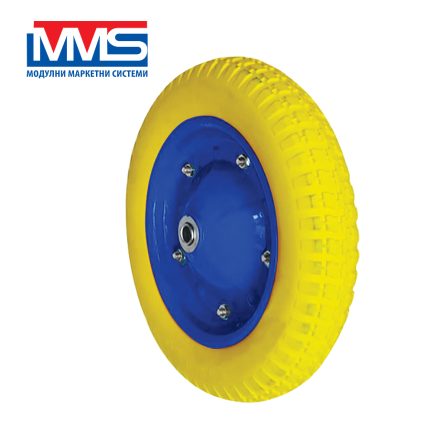 КОЛЕЛО КОЛ. 335мм(3.25-8)- Ф 20 ОС PU жълто MMS