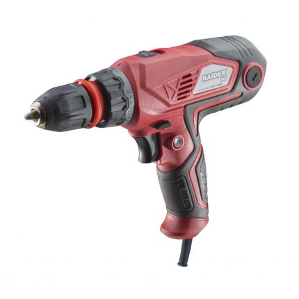 Винтоверт 400W 2-ск. 6m кабел бърза смяна в куфар RAIDER PRO RDP-CDD09