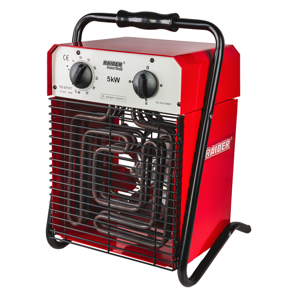 Калорифер електрически 5kW 230V на стойка RAIDER RD-EFH17