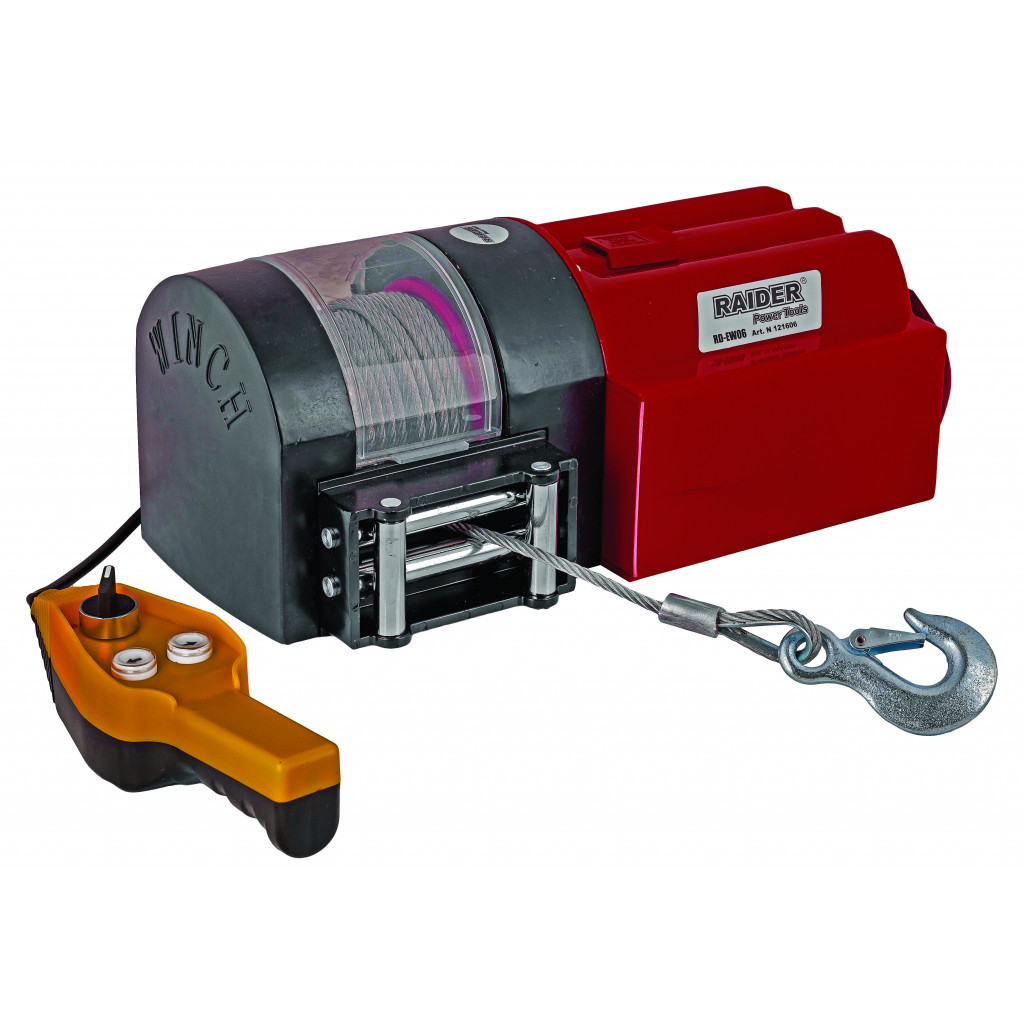 Автолебедка 12V 1580kg с въже 15m RAIDER RD-EW06