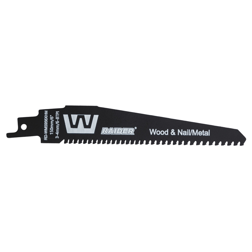 Нож за саблен трион W&M 150mm 3-4mm 6-8TPI RAIDER RD-WMS956XHM Нож за саблен трион W&M 150mm 3-4mm 6-8TPI RAIDER RD-WMS956XHM