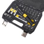 К-кт динамометричен ключ с вложки и удължител 1/4 5-25Nm Topmaster Professional