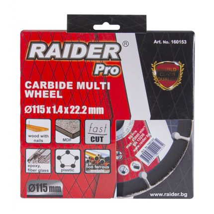 Диск за ъглошлайф Carbide Multi Wheel 115x22.2mm