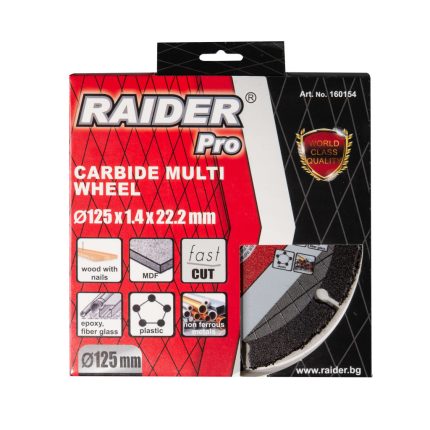 Диск за ъглошлайф Carbide Multi Wheel 125x22.2mm