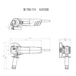 Ъглошлайф 115mm 750W METABO W 750-115