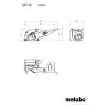Фреза за канали 1900W 40mm METABO MFE 40